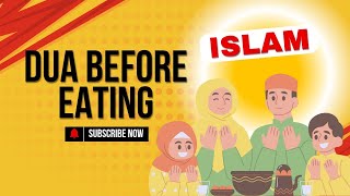 Khane se pahle Ki dua  Islamic dua learning for kids  Teachings of Islam for kids [upl. by Nnyre]