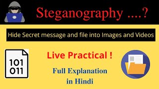 Hide any file and message into Images and videos  Steganography Tutorial Cyber Security [upl. by Leontina824]