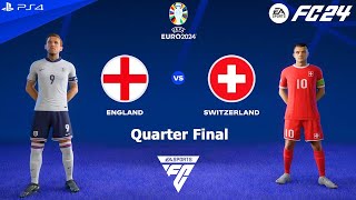 England v Switzerland Live Simulation FC24 Euro Cup 2024 [upl. by Atelra]