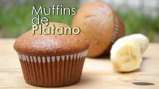 Muffins de Plátano fáciles de preparar HD [upl. by Oidualc]