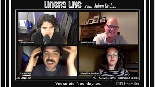 30  Simon Delisle Charles Beauchesne et Marylène Gendron  Liners Live avec Julien Chidiac [upl. by Trab]