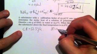 VCE Unit 4 Calorimeter Calculations part 1 [upl. by Bruell]