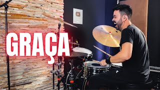 Graça  Israel Salazar  JC Batera DRUM COVER [upl. by Ydoj10]