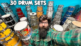 Playing My ENTIRE Drum Set Collection [upl. by Sweet200]