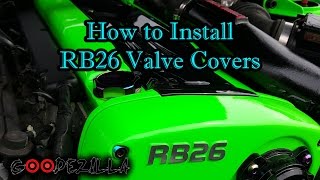 RB26DETT Powder Coated Valve Covers Install  R32 Skyline [upl. by Paquito578]