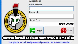 How to install and use New NYSC Biometrics  Step by Step Guide  Free NYSC Secret Code [upl. by Ledairam]