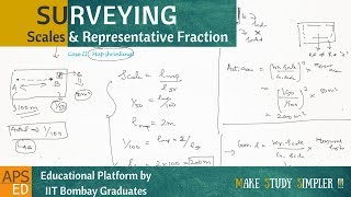 Scales and Representative Fraction  Surveying [upl. by Lenod]