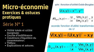 Microéconomie 14 Exercices corrigés amp astuces pratiques [upl. by Anayhd]