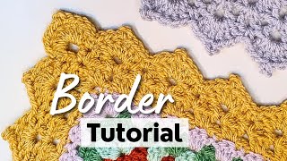 Crochet Blanket Border Tutorial  EASY StepbyStep Instructions [upl. by Mallissa]