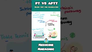 Decoding Blood Clotting PT vs aPTT Blood Tests Explained with Mnemonics neetpg usmle inicet [upl. by Jerry]