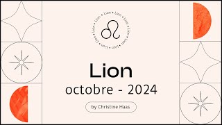 Horoscope Lion ♌️ Octobre 2024 🥨 par Christine Haas [upl. by Tristam41]