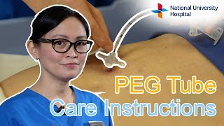 PEG Tube Care Instructions [upl. by Lambertson]