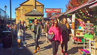 LONDON WALK  Camden Town incl Camden Market Lock and High Street  England [upl. by Fillian287]