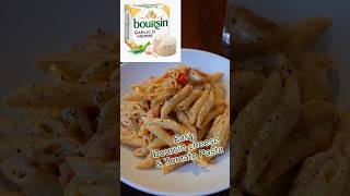 Easy Boursin Cheese amp Tomato Pasta 20 mins to make [upl. by Naerol928]