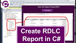 Create RDLC Report in C with SQL Step By Step  ProgrammingGeek [upl. by Yael]