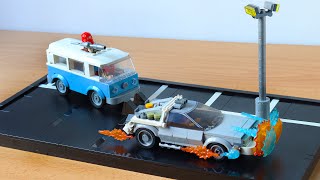 LEGO BACK TO THE FUTURE  Delorean goes back in time MOC [upl. by Notgnilra934]