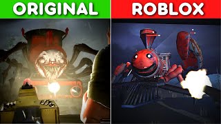 Original vs Roblox Choo Choo Charles Versions Comparison [upl. by Arymat]