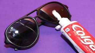 HOW TO REMOVE SCRATCHES On Your SUNGLASSES [upl. by Fries]