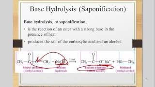 hydrolysis of esters [upl. by Niryt148]