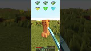 Creeper Realism vs Different WiFi meme shorts minecraft [upl. by Anawak789]