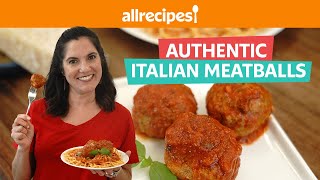 Easy amp Delicious Authentic Italian Meatballs  Allrecipes [upl. by Aliemaj]