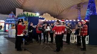 Brass Band Butlins Skegness Christmas Eve 2022 [upl. by Hannazus]