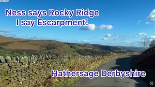 Dramatic scenery on our drive north of Hathersage as we head up The Dale towards Stanage Edge [upl. by Bigelow28]