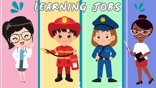 LEARNING about JOBS 🌟 VOCABULARY JOBS for KIDS [upl. by Tiras]