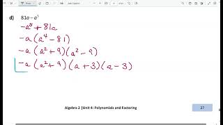 Alg 2 Notes 4F in class portion [upl. by Ailama]