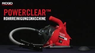 RIDGID PowerClear™ Rohrreinigungsmaschine [upl. by Nimzzaj]