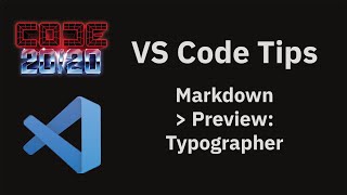 VS Code tips The Markdown Preview Typographer setting [upl. by Hertberg]