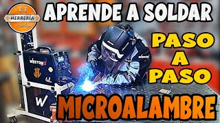 ✅Como APRENDER a SOLDAR 👨🏻‍🏭Con MICROALAMBRE Para PRINCIPIANTES  TEORÍA y PRÁCTICA BASICA ✅ [upl. by Anyalram629]