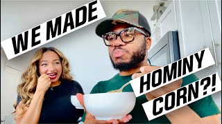 VLOG Tried making Hominy Corn [upl. by Shepherd847]