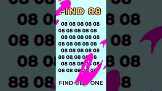 Find number 88can you crack these number✨maths shortstrending🎉 viraltrending [upl. by Crispas]