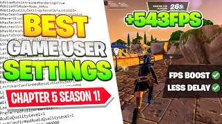 The BEST Game User Settings in Fortnite Chapter 5 🔧✅ FPS BOOST  0 Input Delay [upl. by Oremo]