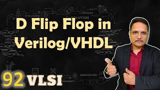 D Flip Flop in Xilinx using VerilogVHDL  VLSI by Engineering Funda [upl. by Chilton]