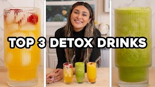 Top 3 Detox Drinks You Can Make in 5 Mins or Less Get Rid of Bloating and Lose Weight [upl. by Enoved]