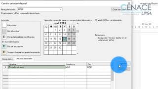 MS Project Configurar el Calendario Laboral [upl. by Ajak]