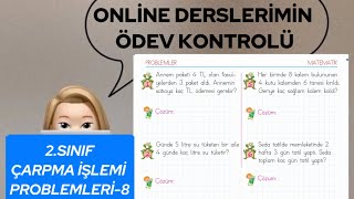 2SINIF ÇARPMA İŞLEMİ PROBLEMLERİ8 çarpma çarpmaproblemleri [upl. by Zweig948]