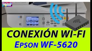 CONECTAR IMPRESORA EPSON WF5620 A UNA RED WIFI MEDIANTE WPS [upl. by Alysoun]