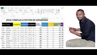 FIATECH EP 3EXCEL FORMULAS amp FUNCTIONS MU KINYARWANDA [upl. by Toft]