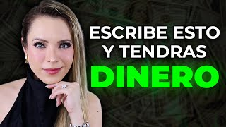 ¡ESCRIBE ESTO Y MANIFESTARÁS DINERO CARTA AL DINERO [upl. by Eedissac]