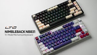 LTC Nimbleback NB831 75 Tri Mode Mechanical Keyboard with Knob [upl. by Nyletak430]