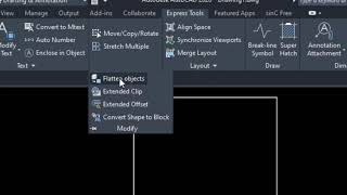COMO USAR O COMANDO FLATTEN E OUTRA ALTERNATIVA NO AUTO CAD [upl. by Ruvolo279]