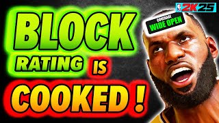 Block Rating is COOKED on NBA 2k25 Best Build [upl. by Nytsua]