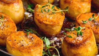 My Favourite Way To Cook Potatoes  Easy Fondant Potatoes Recipe [upl. by Yeliab]