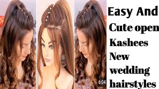 6 cute Curly Hair Styles for Weddingbridal hair styleEasy Open hair style2025new hairstyles [upl. by Anele]