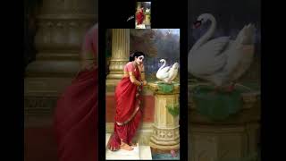 Ravi Varma’s Art Comes Alive ravivarma paintings samantha beautifulgirl indian artwork [upl. by Halvaard]