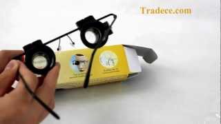 Watch Repair 20X Magnifier White LED Light Glass Loupe Lens [upl. by Veradis]