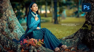 Photoshop Tutorial Moody Color Grading Photoshop । Moody Yellow Photoshop Presets [upl. by Valentijn]